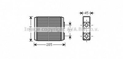 AVA QUALITY COOLING ol6403 -  Теплообменник, отопление салона